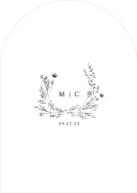 Verdant Monogram (Shaped Cut) Back