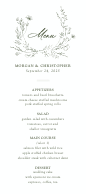 Verdant Monogram (Menu) Front