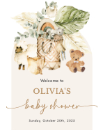 (18 x 24) Boho Baby Nursery
