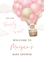(18 x 24) Bearly Wait Baby Shower
