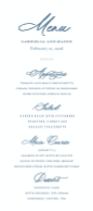 Sophisticated Elegance (Menu) Front