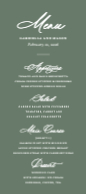 Sophisticated Elegance (Menu) Front