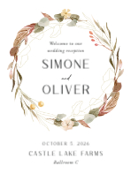 (18 x 24) Autumn Wreath