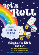 Let's Roll Rollerskating Front