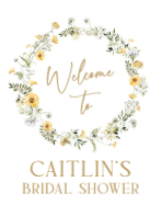 (18 x 24) Delicate Floral Wreath