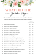 What did the Groom Say? Front