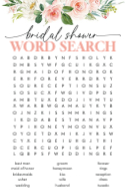 Bridal Word Search Front