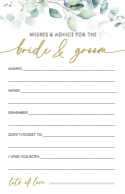 Wishes for the Bride & Groom Front