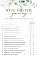 What did the Groom Say? Front