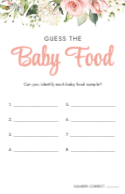 Guess the Baby Food Front