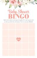 Baby Shower Bingo Front