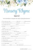 Nursery Rhyme Quiz Front