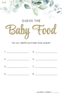 Guess the Baby Food Front
