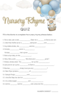 Nursery Rhyme Quiz Front