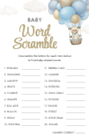 Baby Word Scramble Front
