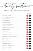 20 Questions (Bridal) Front