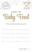 Guess the Baby Food Front