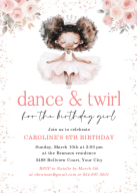 Ballerina Birthday Front
