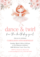 Ballerina Birthday Front