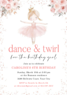 Ballerina Birthday Front