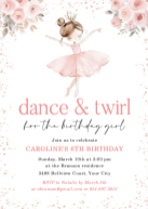 Ballerina Birthday Front