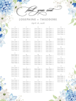 (30 x 40) Hydrangea Mix Seating Chart (Alphabetical)