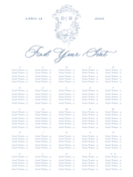(30 x 40) Heirloom Roses Seating Chart (Alphabetical)