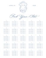 (22 x 28) Heirloom Roses Seating Chart (Alphabetical)