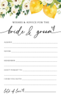 Wishes for the Bride & Groom Front