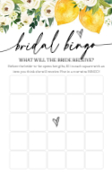 Bridal Bingo Front