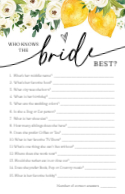 Who Knows the Bride? Front