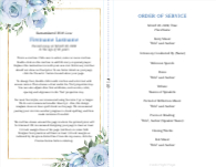 Rose Blooms, Blue