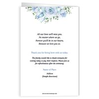 Rose Blooms, Blue