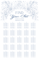 (24 x 36) Wild Flora Seating Chart (Alphabetical)