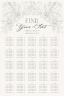(24 x 36) Wild Flora Seating Chart (Alphabetical)
