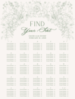 (30 x 40) Wild Flora Seating Chart (Alphabetical)