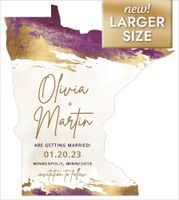 Metallic Wine WashLarge (5.51 x 6.18 inches) Front