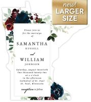 Burgundy Blooms with NavyLarge (5.51 x 6.18) Front