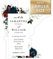 Burgundy Blooms with NavyLarge (5.51 x 6.18) Front