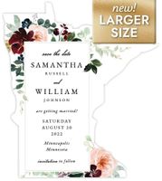 Burgundy BloomsLarge (5.51 x 6.18) Front