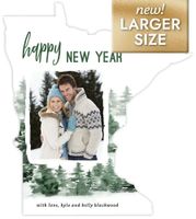 Winter Evergreen BorderLarge (5.51 x 6.18) Front