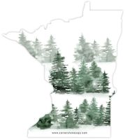 Winter Evergreen BorderLarge (5.51 x 6.18) Back