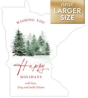 Gold Tipped Fir TreesLarge (5.51 x 6.18) Front