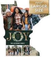 Golden Greenery JOY (Green)Large (5.51 x 6.18) Front