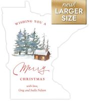 Cabin ChristmasLarge (5.51 x 6.18) Front