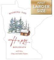 Cabin ChristmasLarge (5.51 x 6.18) Front