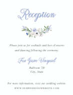 Floral Monogram Reception Enclosure Front