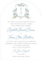 Blue Hydrangea Crest (Shaped Cut) Front