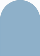 Blue Hydrangea Crest (Shaped Cut) Back