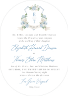 Blue Hydrangea Crest (Shaped Cut) Front